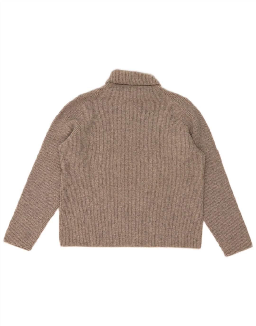 Massimo Dutti Pull col roulé pour femme UK 12 Laine gris moyen