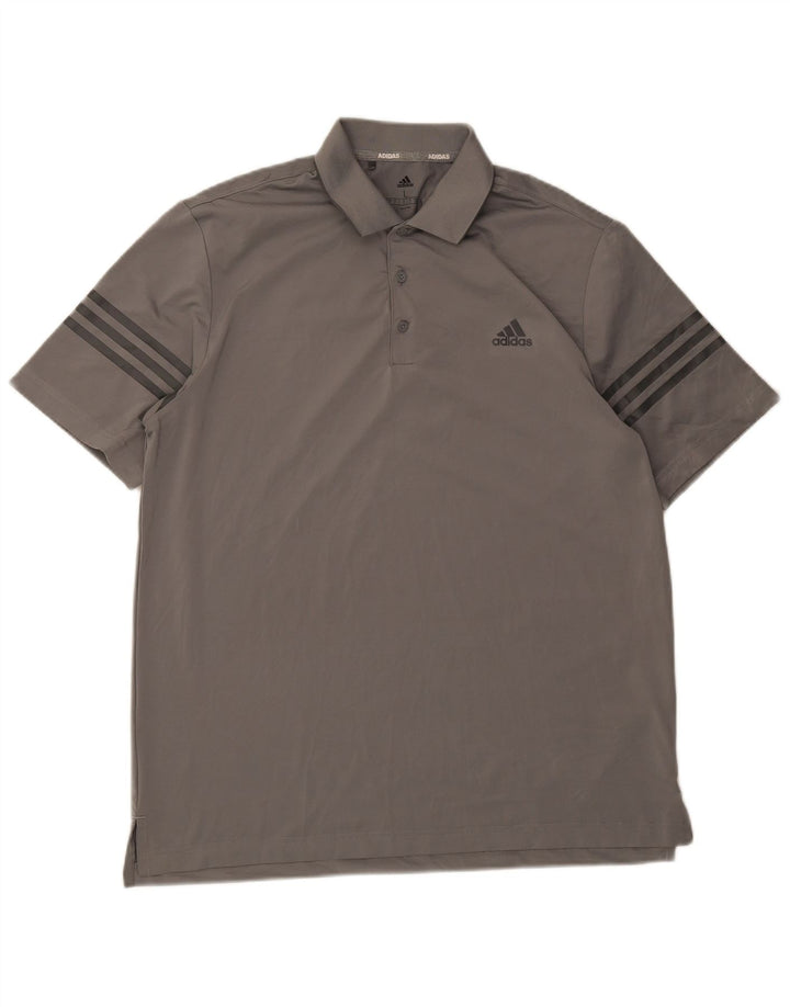 ADIDAS Polo Homme Grand Gris Polyester