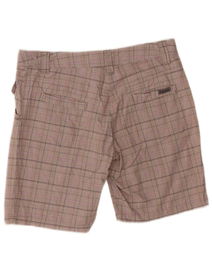 Brugi Short décontracté pour femme IT 42 Medium W30 Gris à carreaux