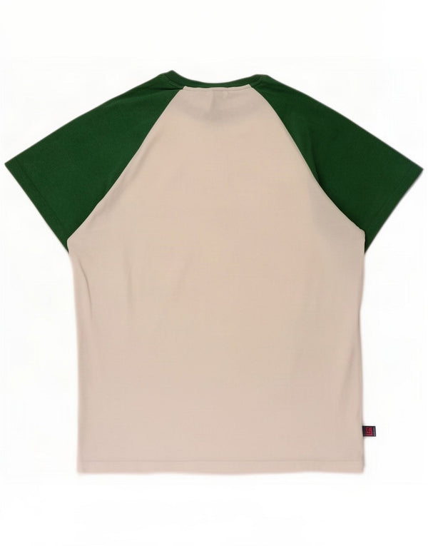 Superdry Mens T-Shirt Top Medium White Colourblock Cotton