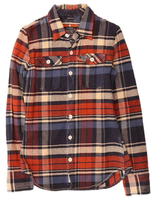 Superdry Chemise en flanelle à petits carreaux multicolores en coton