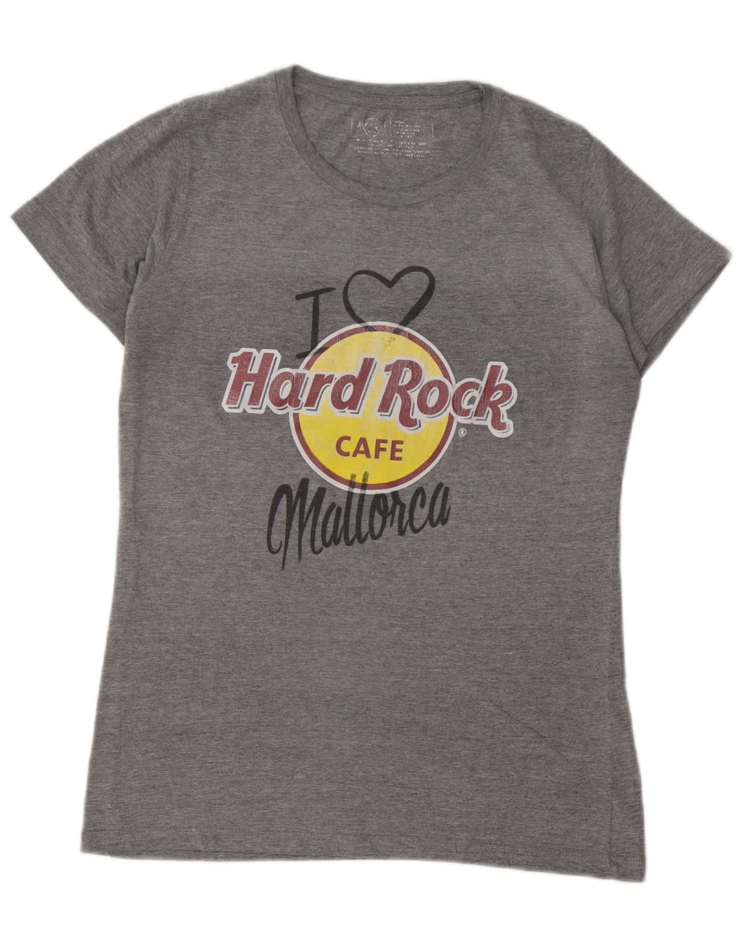 Hard Rock Cafe T-shirt graphique Majorque pour femme UK 14 Gris moyen