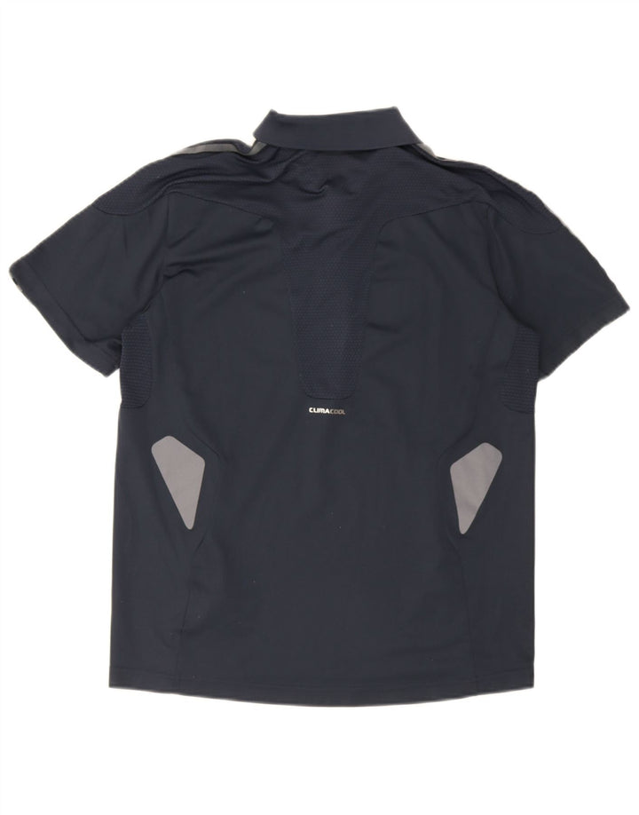 Adidas Homme Climacool Polo Petit Bleu Marine Colorblock Polyester