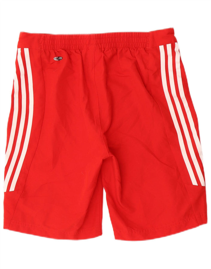 Adidas Garçon Climalite Graphic Sport Short 13-14 ans Rouge Polyester