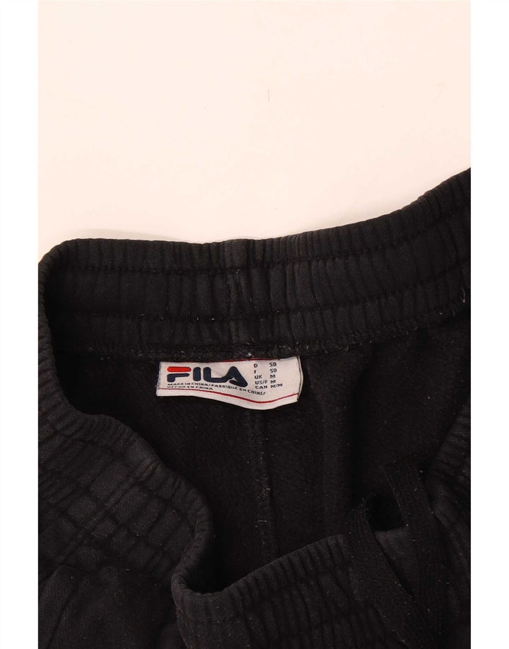 Fila Short de Sport Homme Noir Moyen Coton
