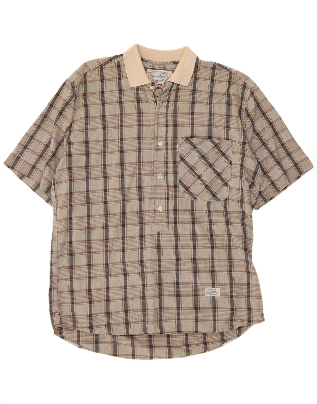 Levi's Chemise Pull à Manches Courtes Homme Multicolore Carreaux