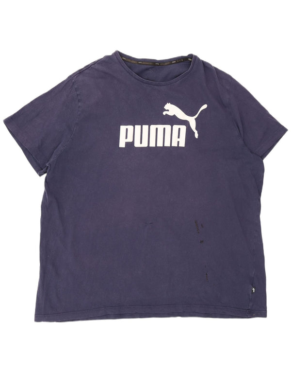 Puma T-Shirt Graphique Homme 2XL Bleu Marine