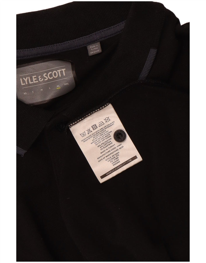 Lyle & Scott Polo Homme XL Noir Polyester
