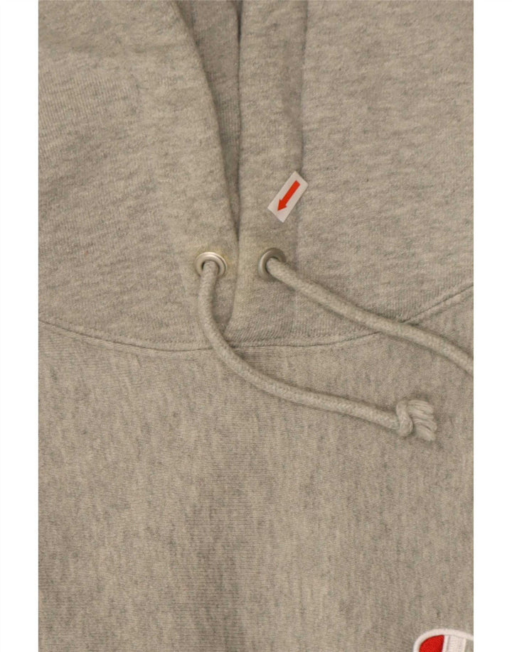 Champion Pull à Capuche Reverse Weave Homme Gris Moyen Chiné Coton
