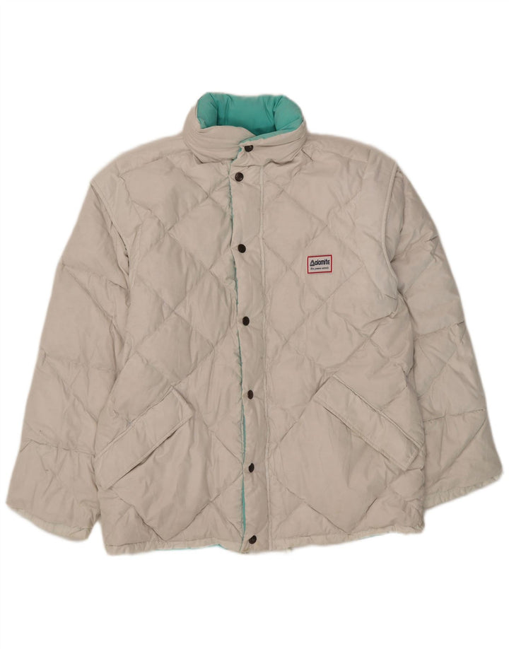 Dolomite Veste matelassée réversible à capuche pour homme UK 36 Small Blanc Polyester