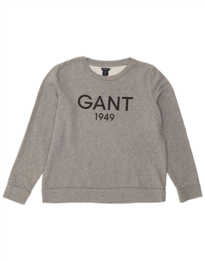 Gant Sweat-shirt graphique pour femme UK 44, gris moyen, coton moucheté