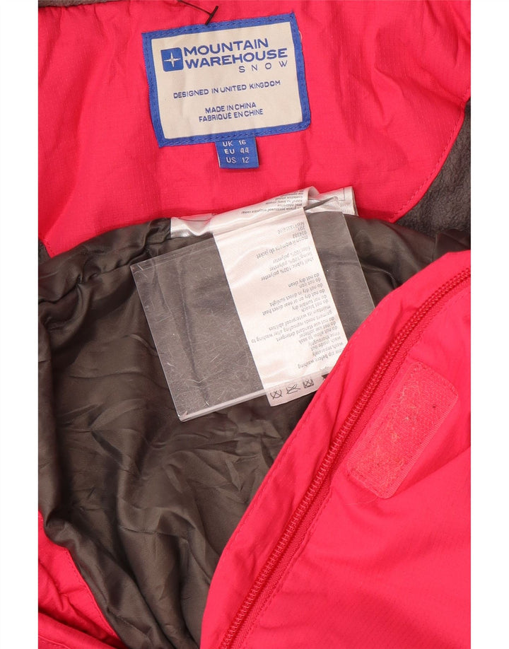 Mountain Warehouse Veste coupe-vent à capuche pour femme UK 16 Large Rose
