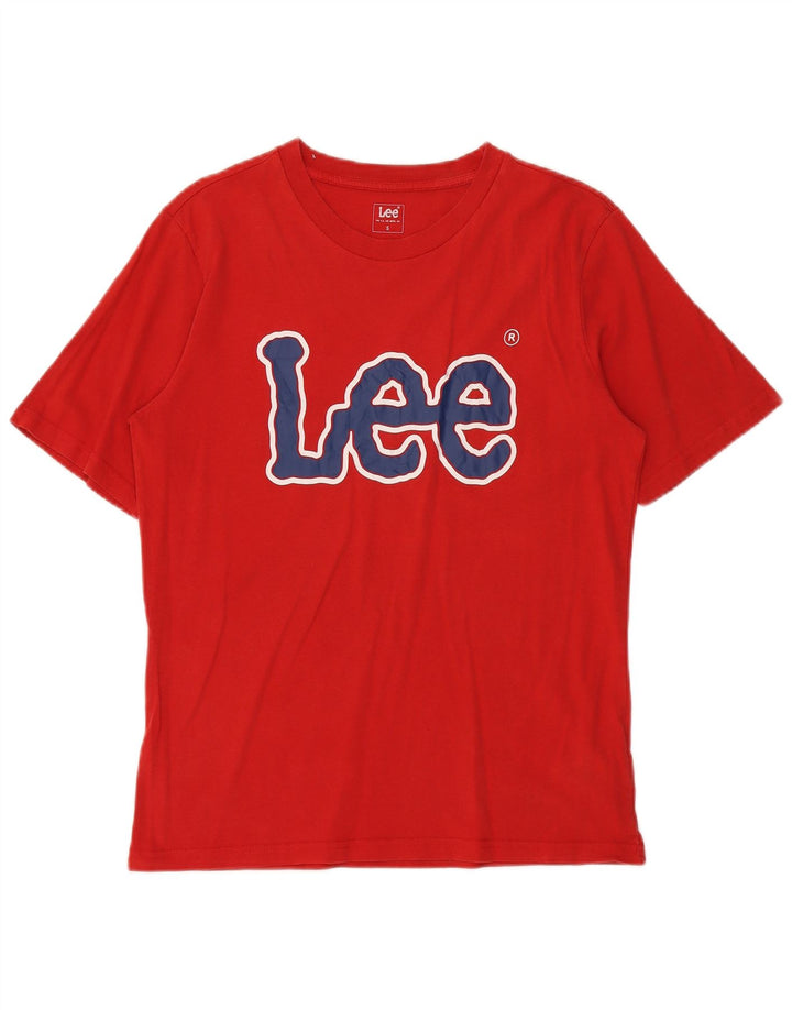 Lee T-Shirt Graphique Homme Petit Rouge Coton
