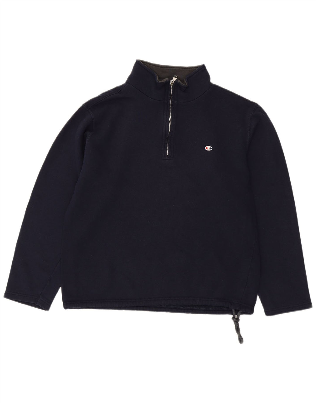 CHAMPION Sweat-Shirt Col Zippé Homme Bleu Marine Moyen Coton