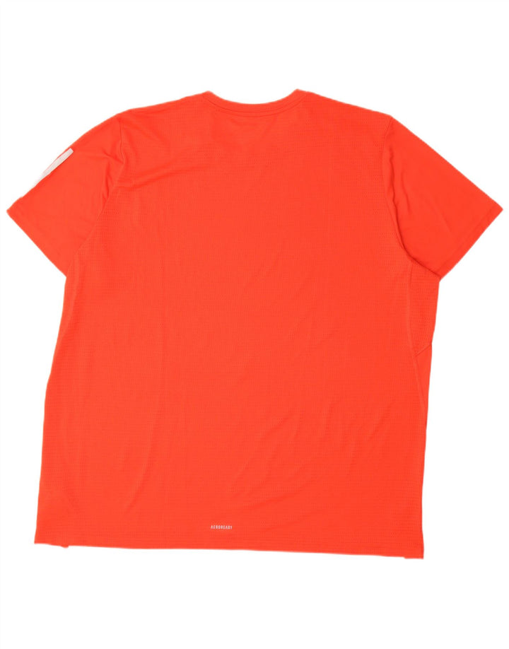 ADIDAS T-Shirt Homme Haut 2XL Orange Polyester