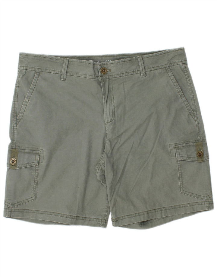 Eddie Bauer Short cargo pour femme US 12 Large W36 Coton kaki