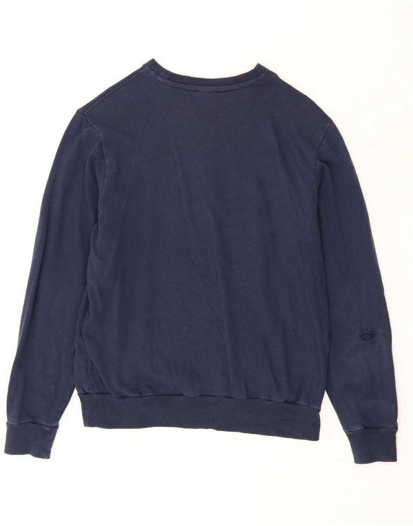 Fila Mens Tennis Graphic Sweatshirt Jumper IT 46 Small Bleu Marine Coton