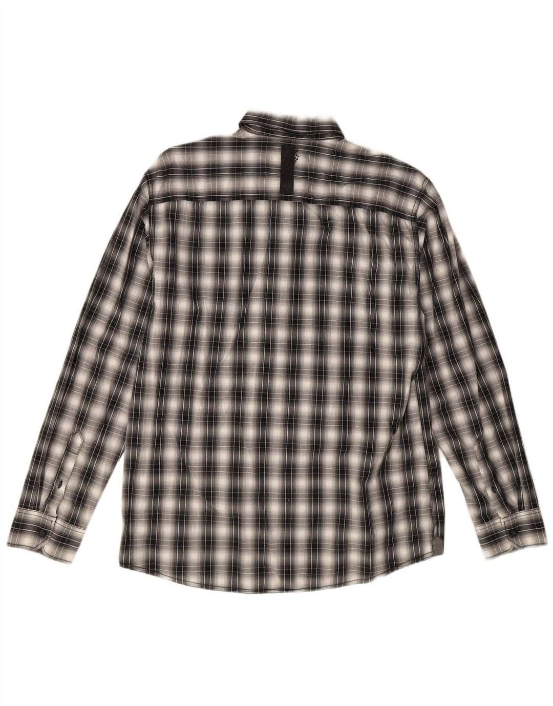 S.Oliver Chemise coupe classique pour homme en coton à carreaux noirs