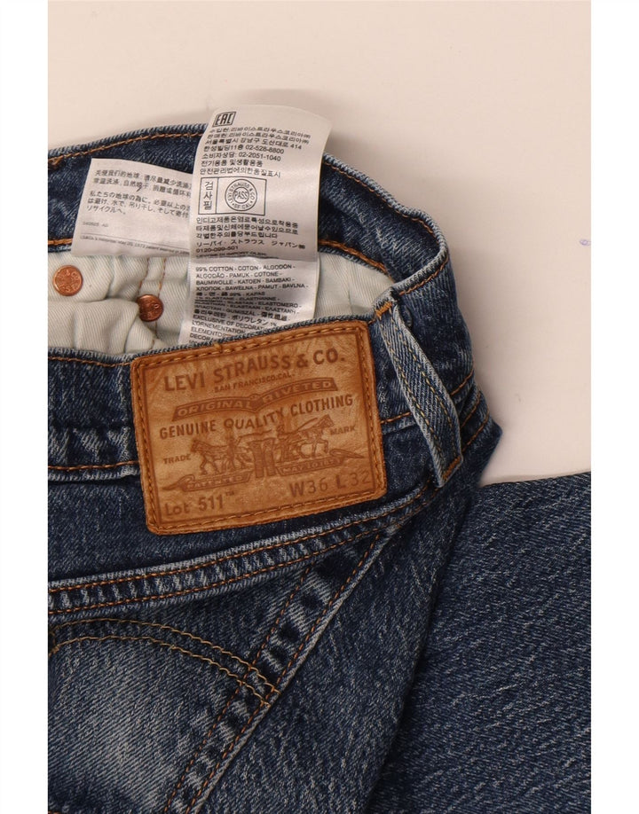 Levi's Jean Slim 511 Homme Bleu W36 L32 Coton