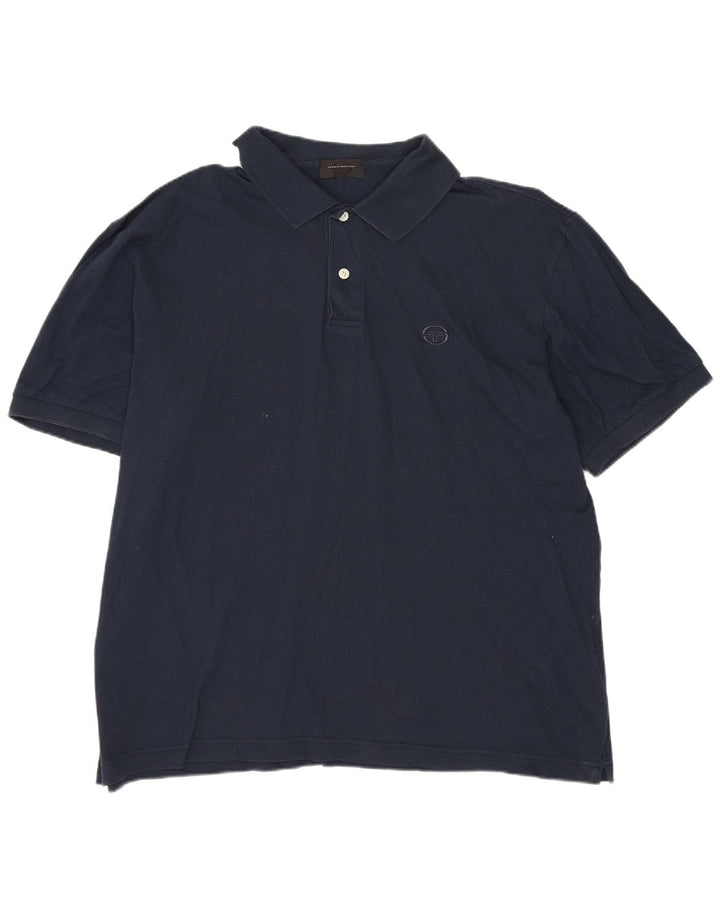 SERGIO TACCHINI Polo Homme IT 52 Large Bleu Marine Coton