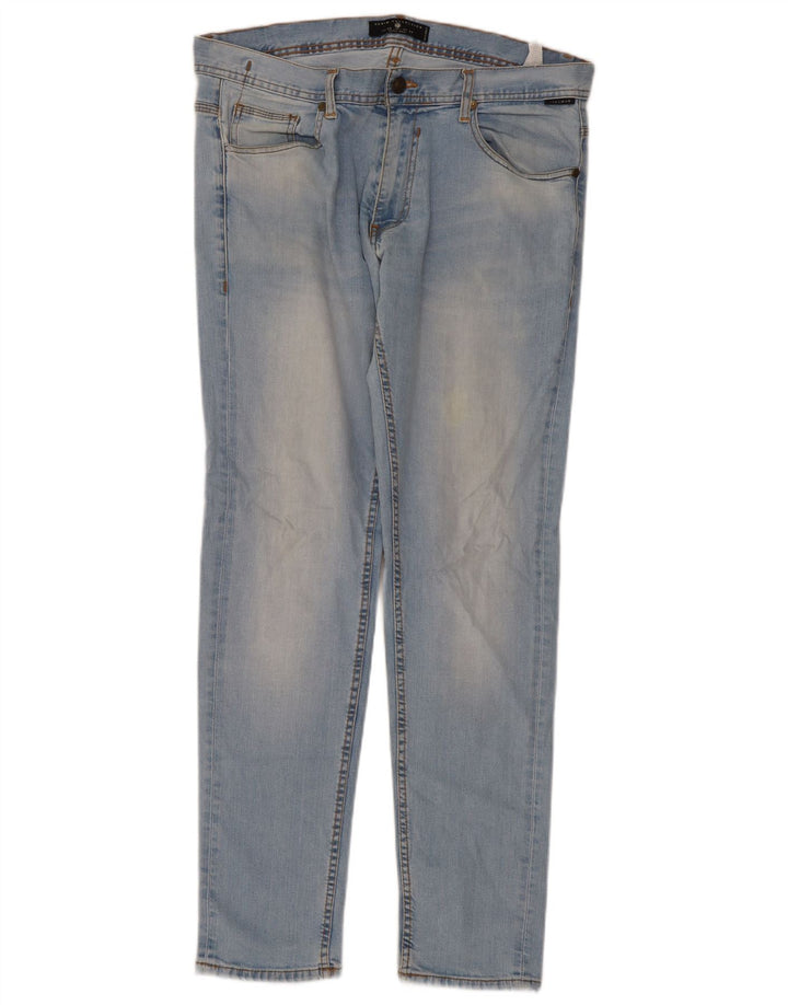 Zara Jean Slim Homme EU 46 XL W36 L32 Bleu