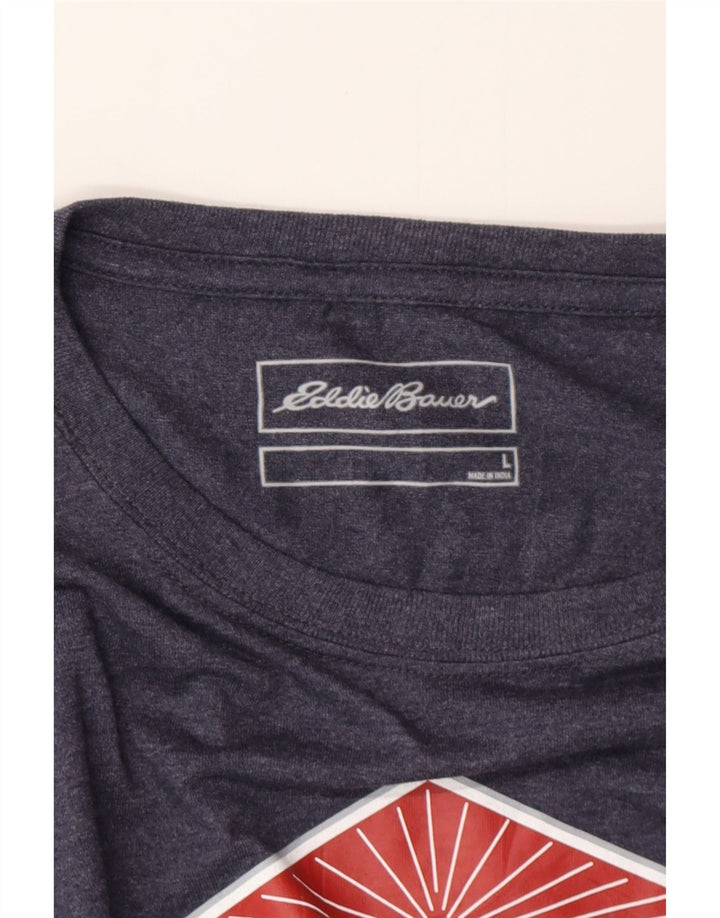 EDDIE BAUER T-shirt graphique pour hommes, grand, bleu marine