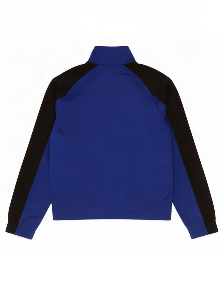 Puma Veste de survêtement graphique pour garçon 7-8 ans Bleu Colorblock Polyester