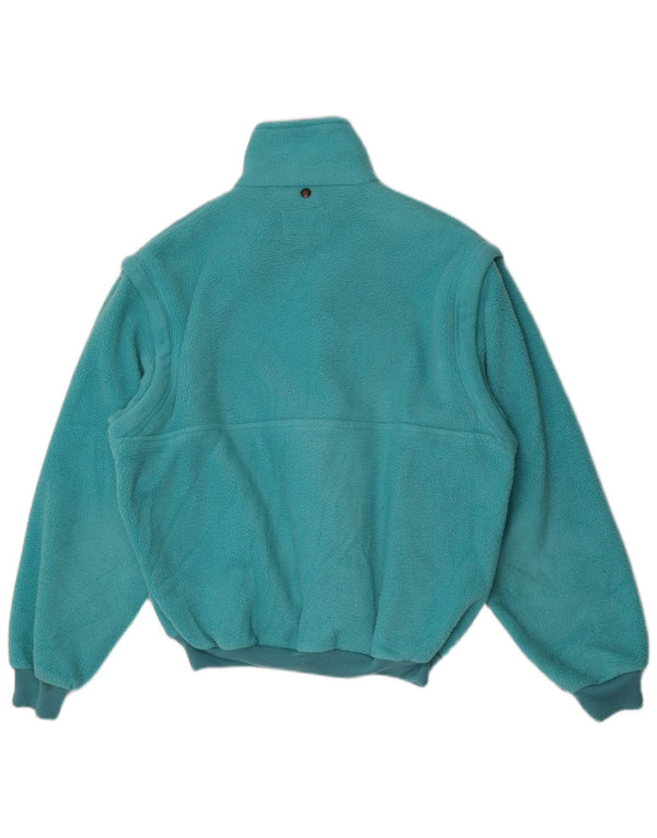 Aesse Veste polaire pour homme UK 38 Medium Turquoise Polyester Sports