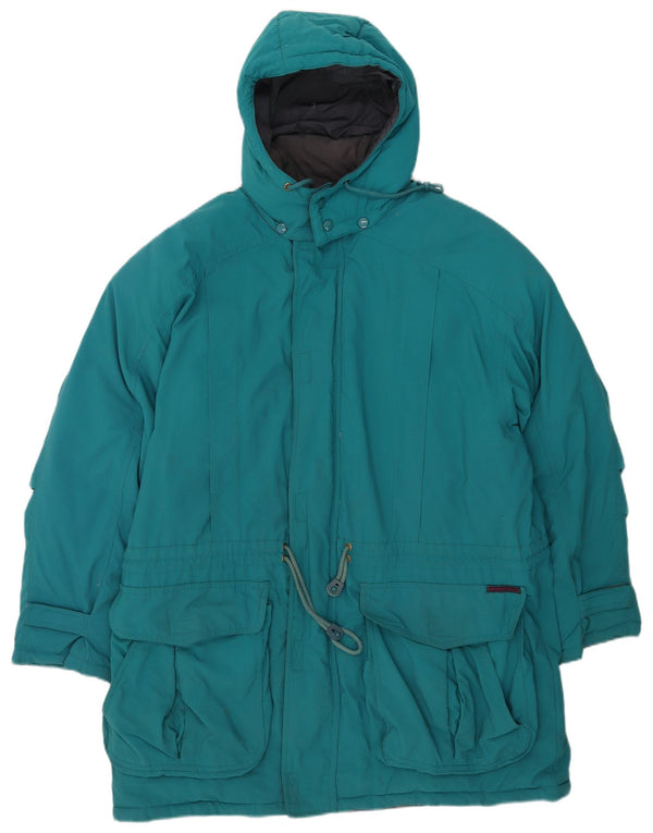Valmeline Manteau coupe-vent à capuche pour homme UK 42 XL Bleu Nylon