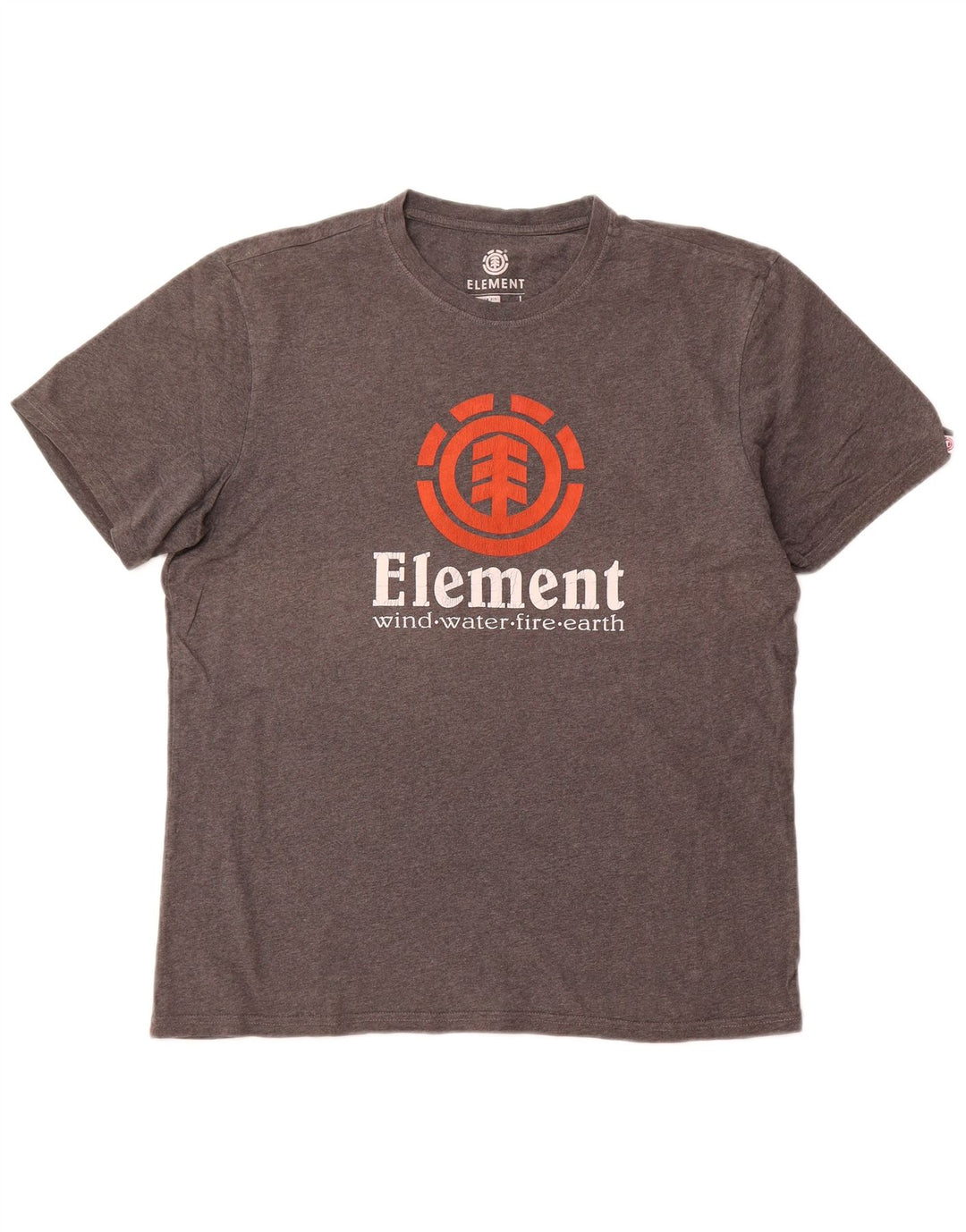 ELEMENT T-shirt graphique coupe régulière pour hommes, grand, gris, coton