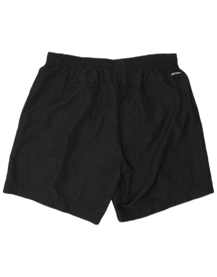 ADIDAS Short de sport Climalite pour hommes, grand, noir, polyester