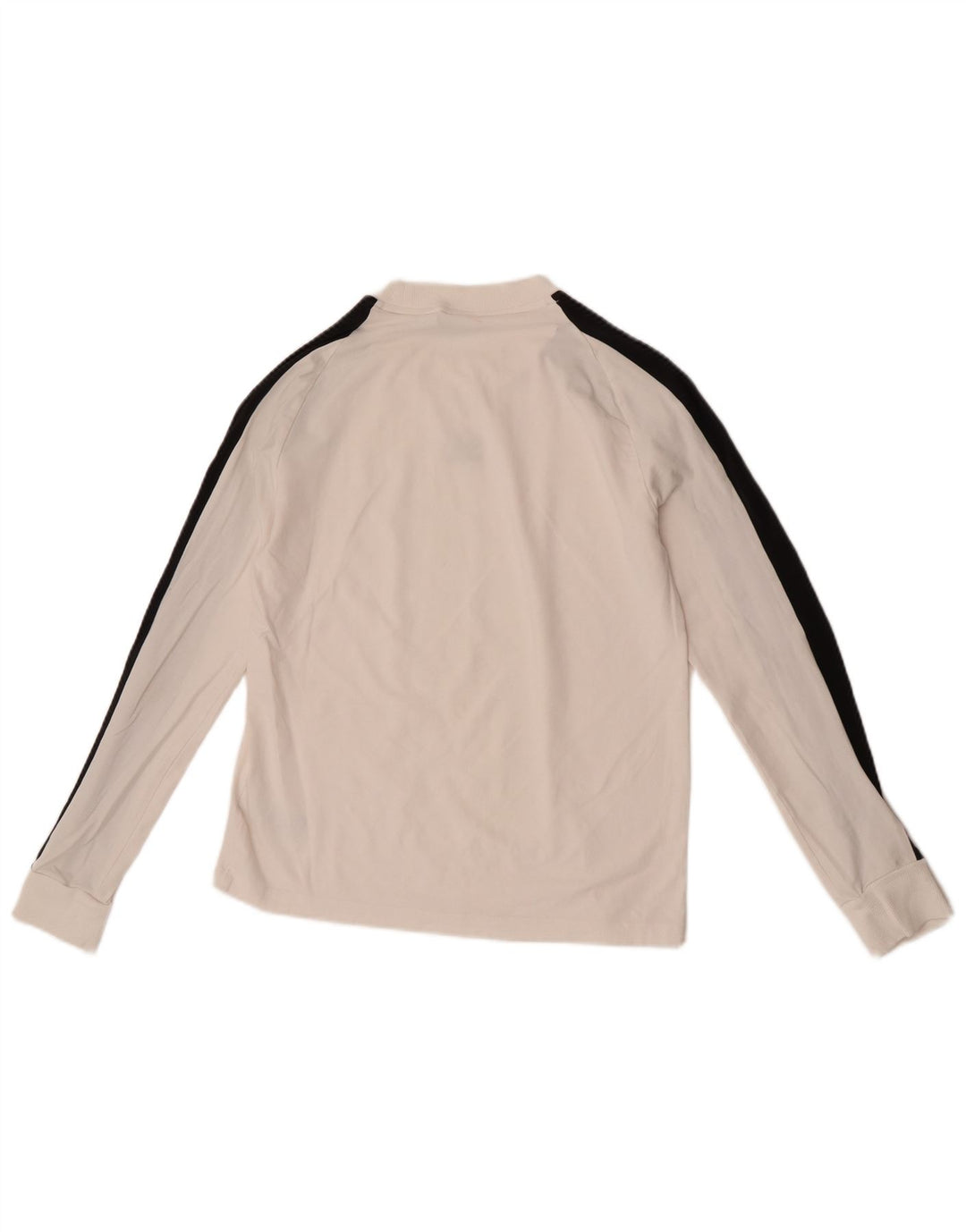 Adidas Haut à manches longues pour femme UK 12 Coton blanc moyen