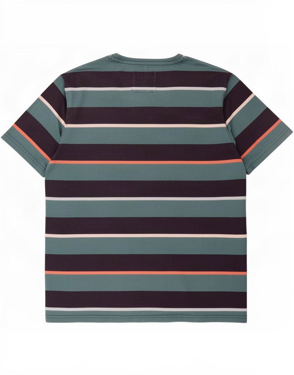 Fat Face T-Shirt Homme Top 2XL Coton Rayé Bleu