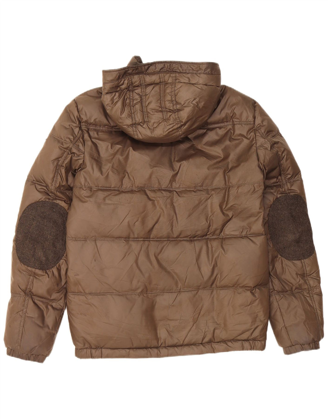 Guess Veste matelassée à capuche pour hommes UK 34 XS Marron Polyester