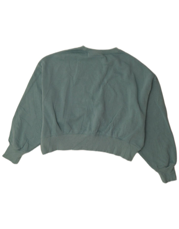 Nike Sweat-shirt surdimensionné pour femme UK 6 XS Vert Coton