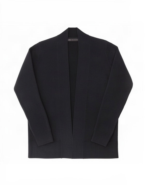 Marks & Spencer Pull cardigan ouvert pour femme UK 14 Acrylique bleu marine moyen