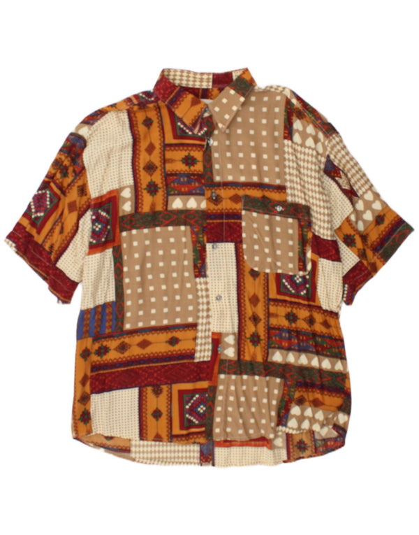 Tipo' S Chemise Manches Courtes Homme XL Patchwork Multicolore