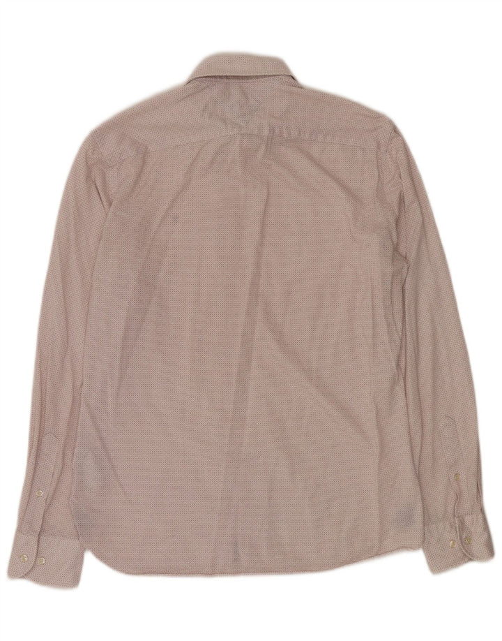 Tommy Hilfiger Chemise Regular Fit Homme Blanc Cassé Géométrique Coton