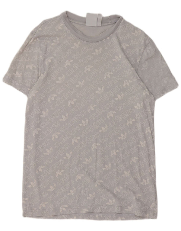 Adidas T-shirt graphique pour homme en coton bleu grand