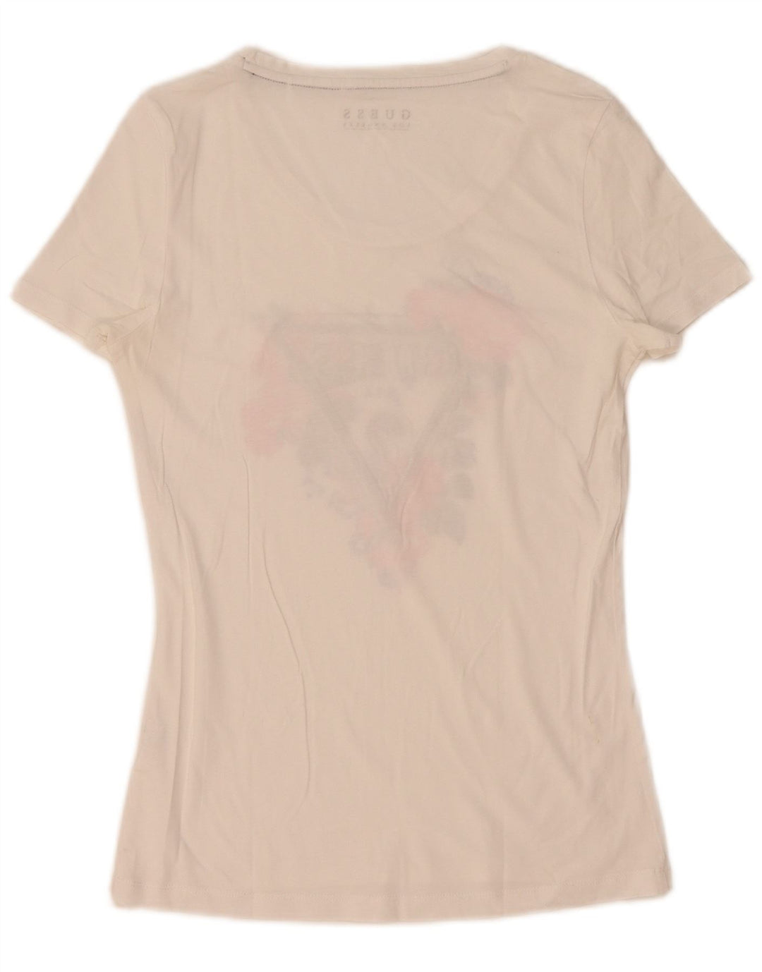 Guess T-shirt graphique pour femme UK 12 Blanc moyen