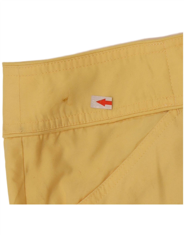 Izod Pantalon cargo capri pour femme US 12 Large W34 L22 Jaune Polyester