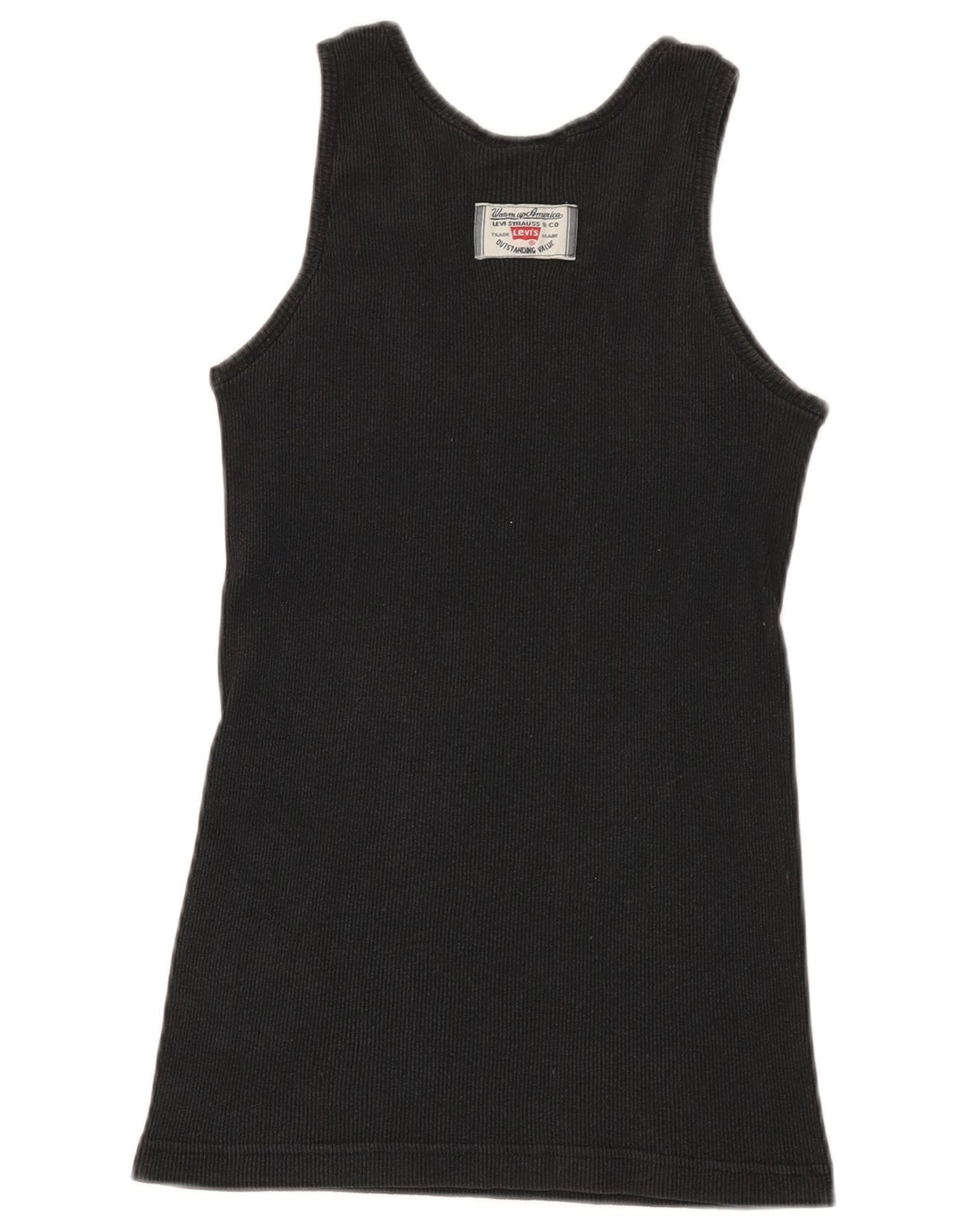 Levi's Débardeur Femme UK 12 Medium Noir Coton