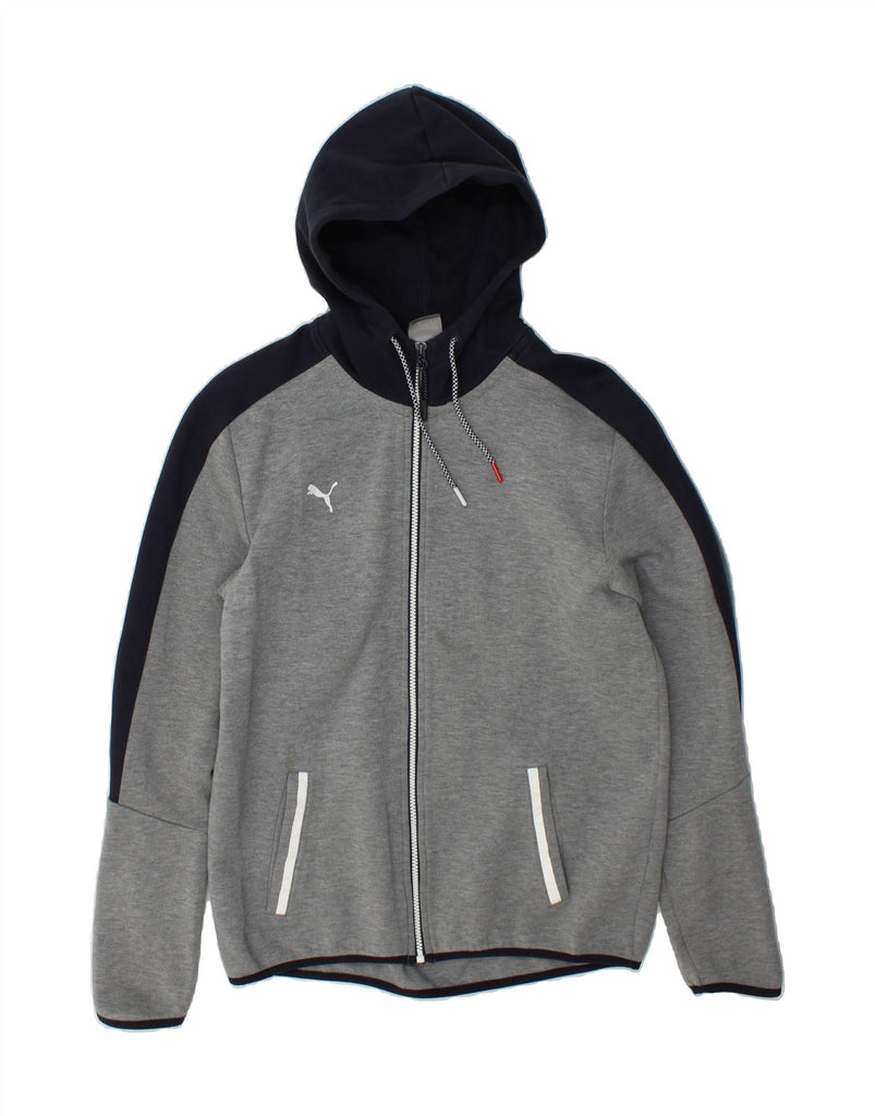 PUMA Mens BMW Motorsport Zip Hoodie Sweater Medium Grey Colourblock Vintage Puma and Second-Hand Puma from Messina Hembry 