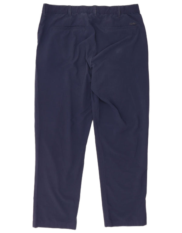 Izod Pantalon Chino Droit Homme W40 L30 Bleu Marine Polyester