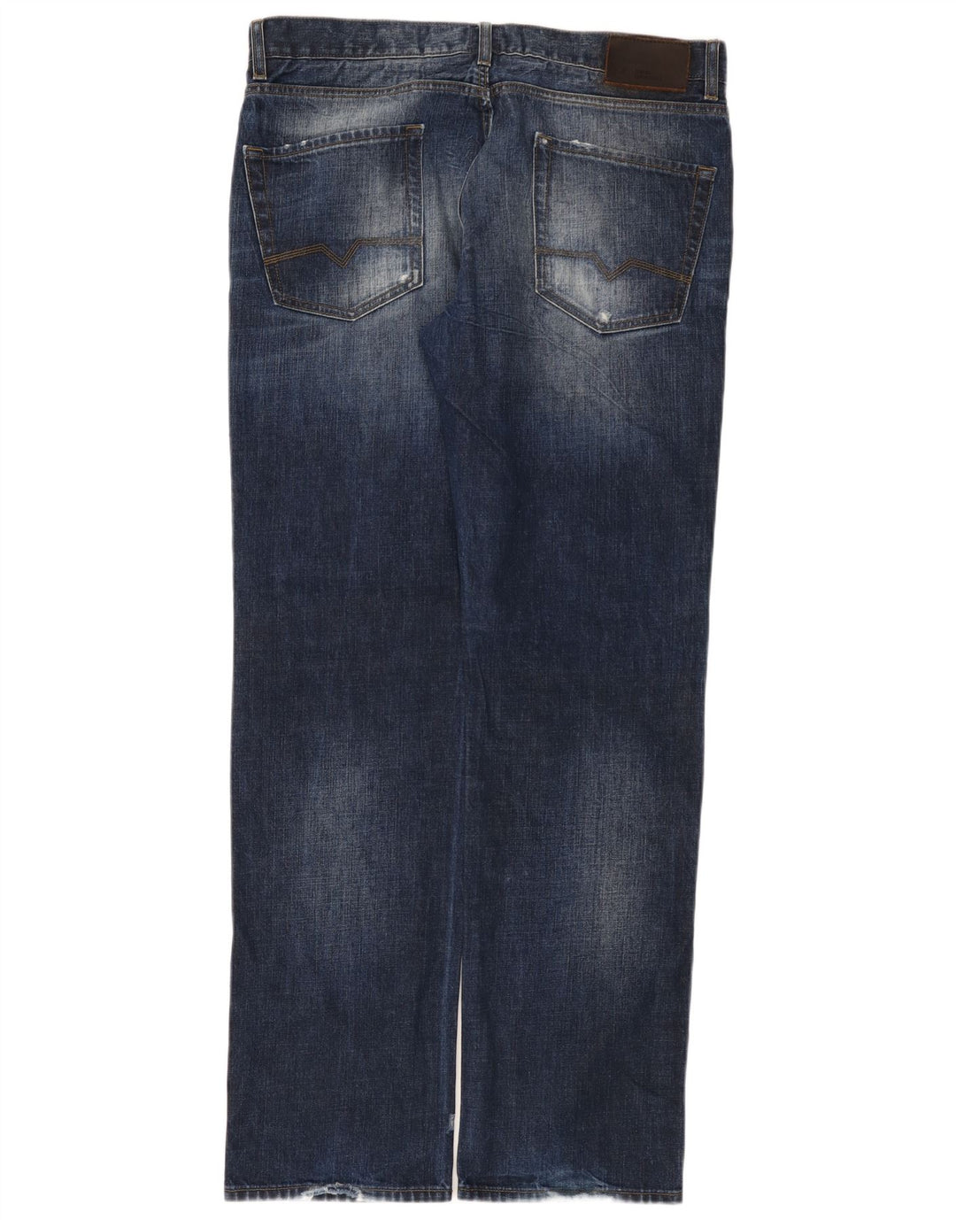 Boss Orange Jean droit coupe régulière pour homme W38 L34 bleu coton