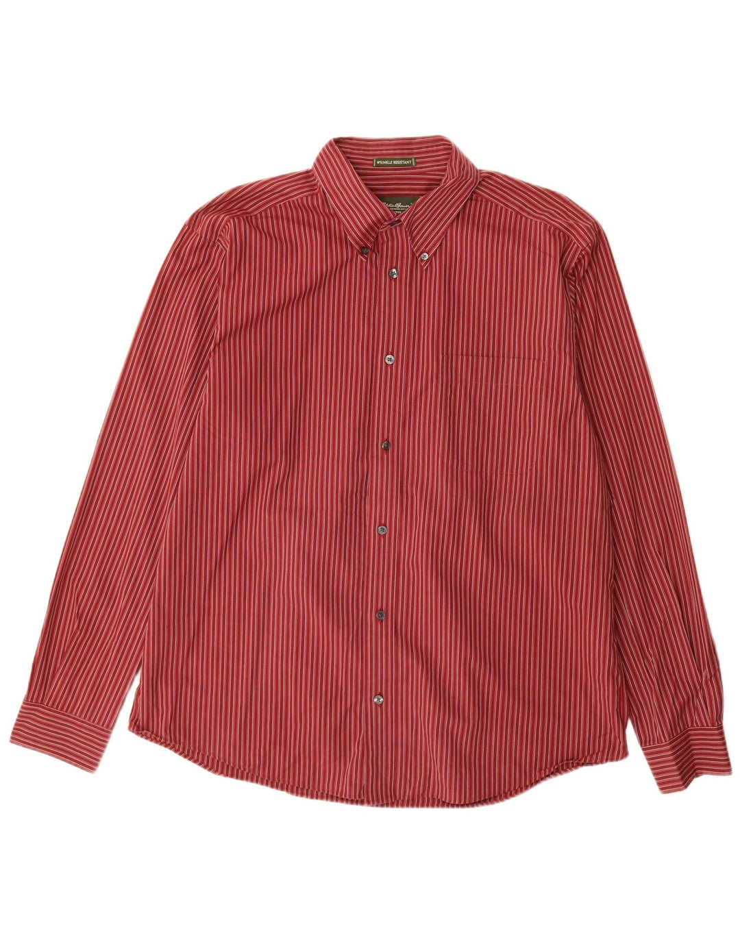EDDIE BAUER Chemise Homme Grand Coton à Rayures Rouges