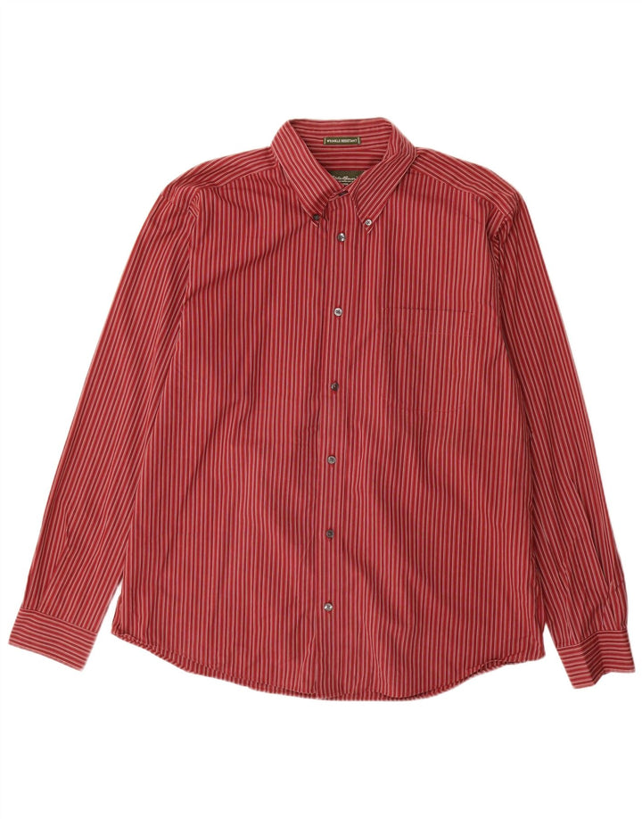 EDDIE BAUER Chemise Homme Grand Coton à Rayures Rouges