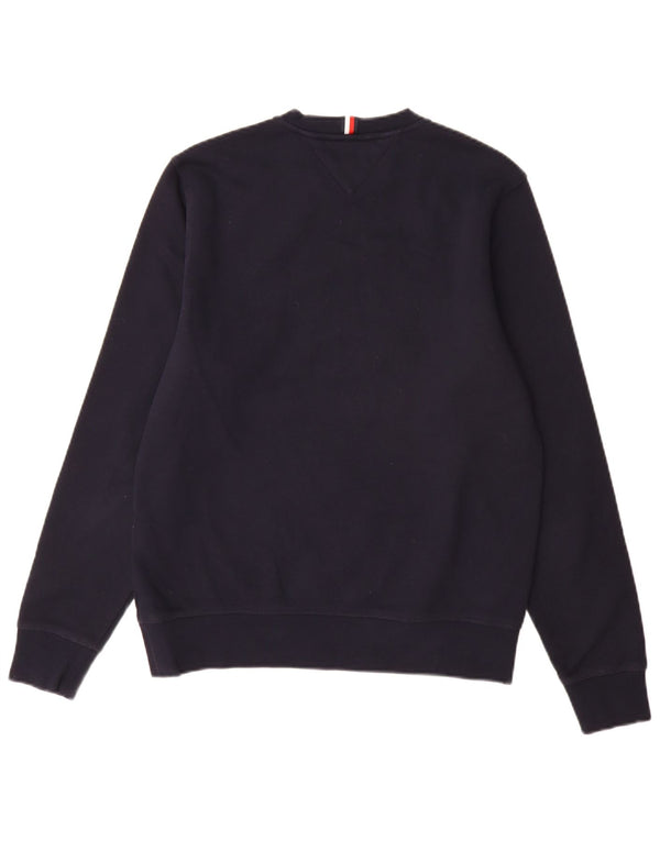 Tommy Hilfiger Sweat-shirt graphique pour homme en coton bleu marine Taille S