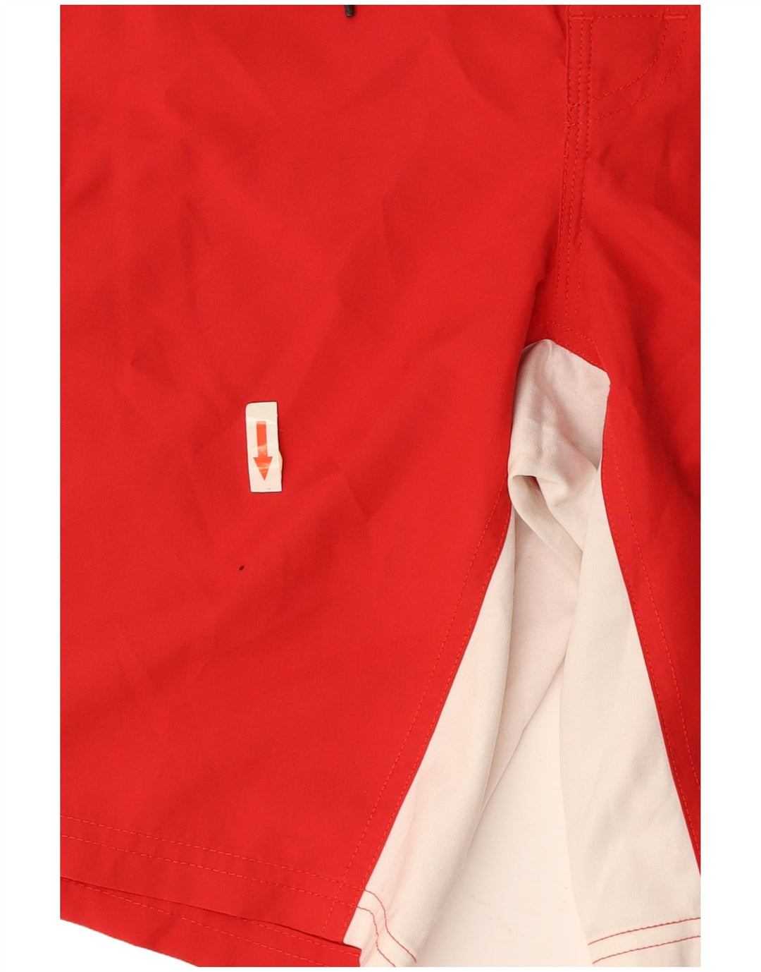 SUNDEK Short de Bain Graphique pour Hommes Grand Polyester Colorblock Rouge