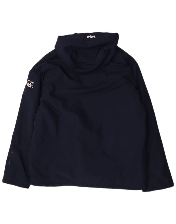 Helly Hansen Veste coupe-vent à capuche pour homme UK 42 XL Bleu marine Polyester